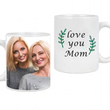 Load image into Gallery viewer, Custom Mug with Pictures on the Back Personalized Love You Mom Photo Mug