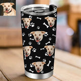 Load image into Gallery viewer, Custom Cat Photo Tumblers Cup Mug Personalized Travel Tumblers with Cat Dog Pictures