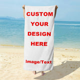 Load image into Gallery viewer, Custom Beach Towel with Face Funny Gift