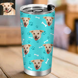 Load image into Gallery viewer, Custom Cat Photo Tumblers Cup Mug Personalized Travel Tumblers with Cat Dog Pictures