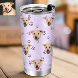 Load image into Gallery viewer, Custom Cat Photo Tumblers Cup Mug Personalized Travel Tumblers with Cat Dog Pictures