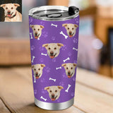 Load image into Gallery viewer, Custom Cat Photo Tumblers Cup Mug Personalized Travel Tumblers with Cat Dog Pictures