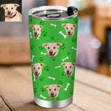 Load image into Gallery viewer, Custom Cat Photo Tumblers Cup Mug Personalized Travel Tumblers with Cat Dog Pictures