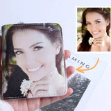 Load image into Gallery viewer, Personalized Photo Wallets Two side 3D Print Leather Short Money Clip