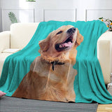 Load image into Gallery viewer, Customized Photo Blankets Personalized Cat Dog Photo Blankets Fleece Throw Blanket