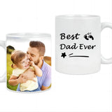 Load image into Gallery viewer, Custom Mug with Pictures on the Back Personalized Best Dad Photo Mug