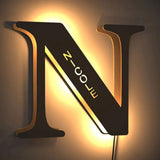 Load image into Gallery viewer, Custom Wooden Lamp with Engraved Name Wall Light Custom Night Light