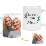 Load image into Gallery viewer, Custom Mug with Pictures on the Back Personalized Love You Mom Photo Mug