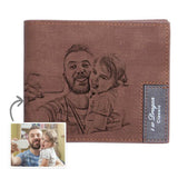 Load image into Gallery viewer, Personalized Photo Wallets Bifold Engraved Wallets