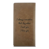 Load image into Gallery viewer, Women&#39;s Custom Engraved Photo Wallet Leather