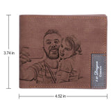 Load image into Gallery viewer, Personalized Photo Wallets Bifold Engraved Wallets