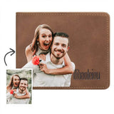 Load image into Gallery viewer, Personalised Leather Wallet Mens 