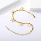 Load image into Gallery viewer, Gold Butterfly Anklet Gold stainless steel Ankle Bracelet Female Jewelry