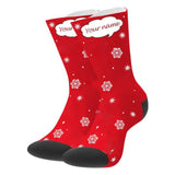 Load image into Gallery viewer, Custom Christmas Socks with Text