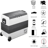 Load image into Gallery viewer, 60L  Dual Temperature Control 12 Volt Refrigerator 63 Quart Portable Car Fridge Freezer (-4°F~68°F) for Truck, RV, Boat, Camping and Travel