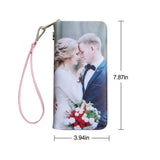 Load image into Gallery viewer, Personalized Photo Wallet for Women Two side Print Leather Long Wallet Mothers Day Gift