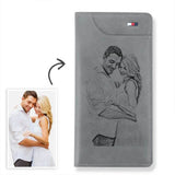 Load image into Gallery viewer, Women&#39;s Custom Engraved Photo Wallet Leather