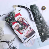 Load image into Gallery viewer, Personalized Photo Wallet for Women Two side Print Leather Long Wallet Mothers Day Gift