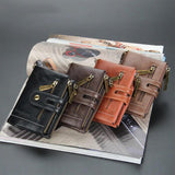 Load image into Gallery viewer, Men&#39;s Leather Short Wallet Double Zipper Coin Wallet Gift for Men