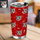 Load image into Gallery viewer, Custom Cat Photo Tumblers Cup Mug Personalized Travel Tumblers with Cat Dog Pictures