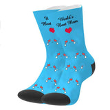 Load image into Gallery viewer, Custom Best Mom Face Socks