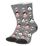 Load image into Gallery viewer, Personalised Socks Christmas 