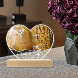 Load image into Gallery viewer, Custom Valentine&#39;s Day Photo Heart Night Light Gift