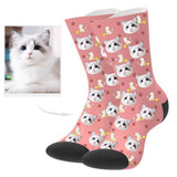 Load image into Gallery viewer, Personalized Cat Face Socks